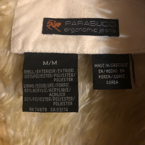 SALE‼️ Parasuco Cream Moto Jacket w/ Faux Fur - Picture 5 of 5